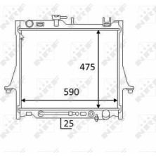 NRF | Kühler, Motorkühlung | 58480
