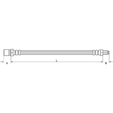 Metzger | Bremsschlauch | 4110748