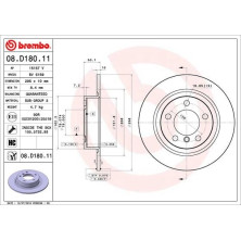 Brembo | Bremsscheibe | 08.D180.11