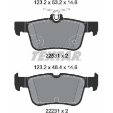 Textar | Bremsbelagsatz, Scheibenbremse | 2253105