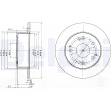 Delphi | Bremsscheibe | BG3745