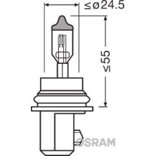 Osram | Glühlampe, Fernscheinwerfer | Original HB5 12V Faltschachtel | 9007