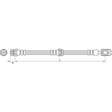 Metzger | Bremsschlauch | 4111476