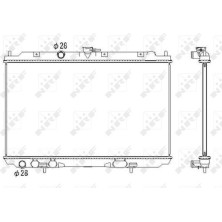 NRF | Kühler, Motorkühlung | 53435