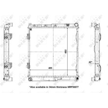 NRF | Kühler, Motorkühlung | 56141