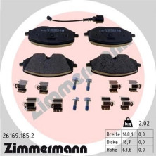 Zimmermann | Bremsbelagsatz, Scheibenbremse | 26169.185.2