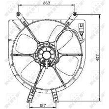 NRF | Lüfter, Motorkühlung | 47042
