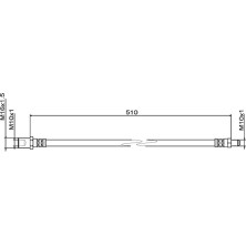 Metzger | Bremsschlauch | 4111494