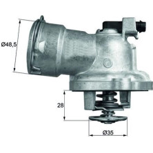 Mahle | Thermostat, Kühlmittel | TM 28 87