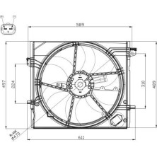 NRF | Lüfter, Motorkühlung | 47897