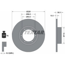 Textar | Bremsscheibe | 92009200