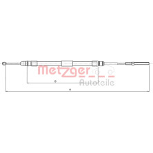 Metzger | Seilzug, Feststellbremse | 10.4137