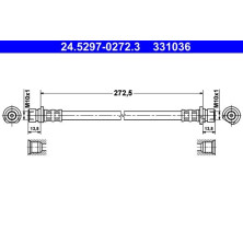 ATE | Bremsschlauch | 24.5297-0272.3