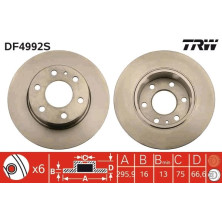 TRW | Bremsscheibe | DF4992S