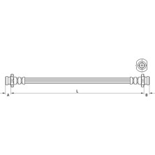 Metzger | Bremsschlauch | 4111583