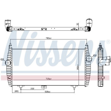 Nissens | Ladeluftkühler | 96617