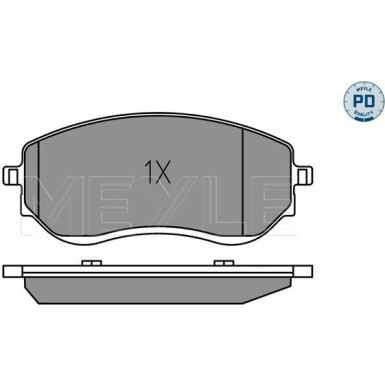 Meyle | Bremsbelagsatz, Scheibenbremse | 025 226 6021/PD