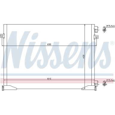 Nissens | Kondensator, Klimaanlage | 940109