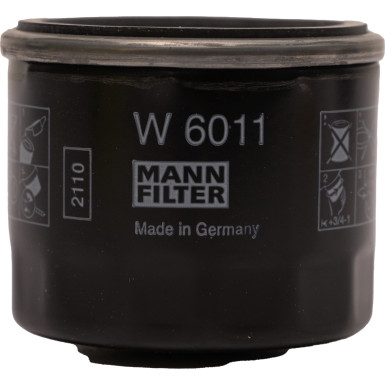 MANN-FILTER W 6011 Ölfilter M 20 X 1.5, mit einem Rücklaufsperrventil, Anschraubfilter