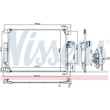 Nissens | Kondensator, Klimaanlage | 940786