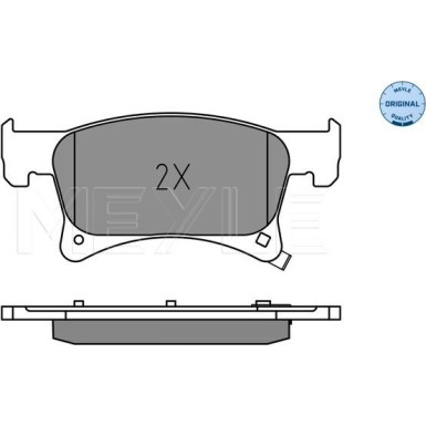 Meyle | Bremsbelagsatz, Scheibenbremse | 025 221 2318