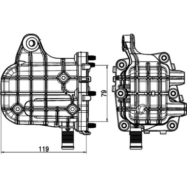 Mahle | Kühler, Abgasrückführung | CE 4 000P