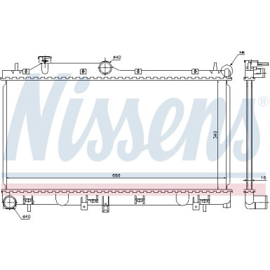 Nissens | Kühler, Motorkühlung | 67723