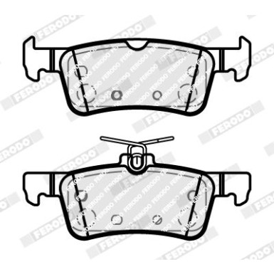 Ferodo | Bremsbelagsatz, Scheibenbremse | FDB5185