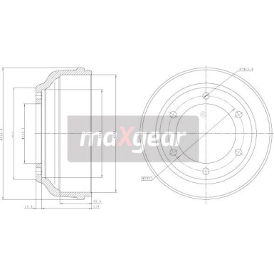 Maxgear | Bremstrommel | 19-2304