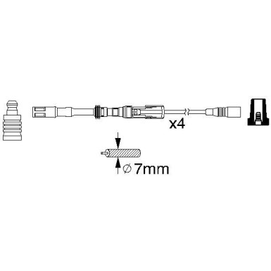 BOSCH | Zündleitungssatz | 0 986 356 337