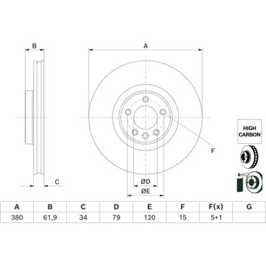 BOSCH | Bremsscheibe | 0 986 479 B18