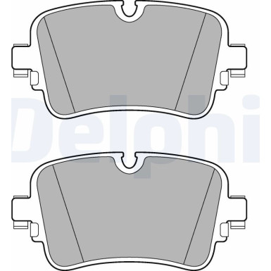 Delphi | Bremsbelagsatz, Scheibenbremse | LP3274