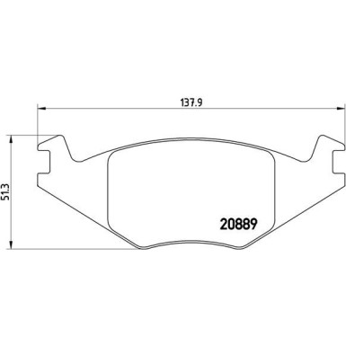 Brembo | Bremsbelagsatz, Scheibenbremse | P 85 019