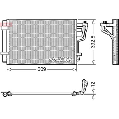 Denso | Kondensator, Klimaanlage | DCN41013