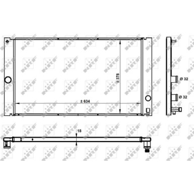 NRF | Kühler, Motorkühlung | 50478