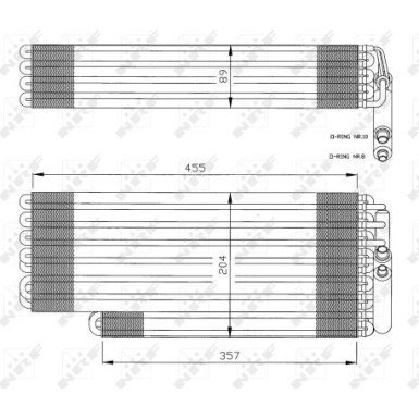 NRF | Verdampfer, Klimaanlage | 36078