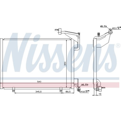 Nissens | Kondensator, Klimaanlage | 940285