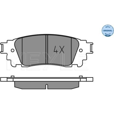 Meyle | Bremsbelagsatz, Scheibenbremse | 025 221 5315