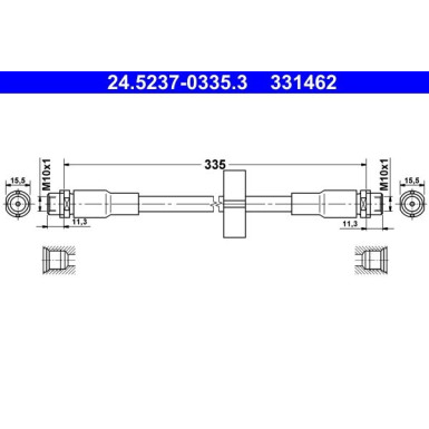 ATE | Bremsschlauch | 24.5237-0335.3