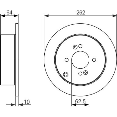 BOSCH | Bremsscheibe | 0 986 479 C08