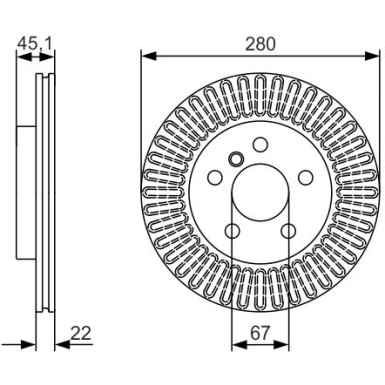 BOSCH | Bremsscheibe | 0 986 479 C97