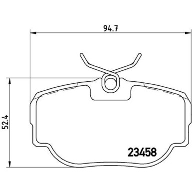 Brembo | Bremsbelagsatz, Scheibenbremse | P 44 009