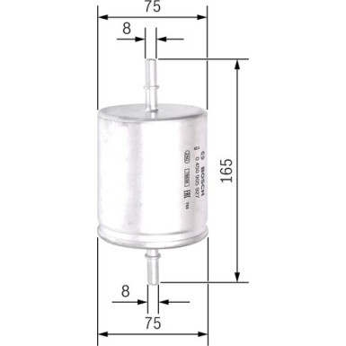 BOSCH | Kraftstofffilter | 0 450 905 927