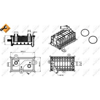 NRF | Ölkühler, Motoröl | 31280