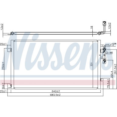 Nissens | Kondensator, Klimaanlage | 940457