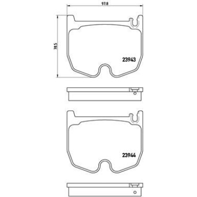 Brembo | Bremsbelagsatz, Scheibenbremse | P 50 062