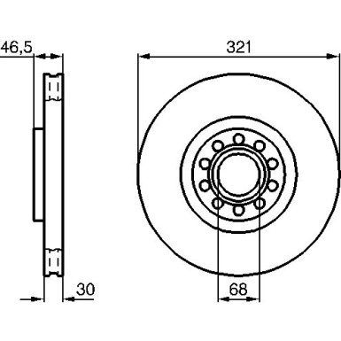 BOSCH | Bremsscheibe | 0 986 478 985