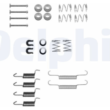 Delphi | Zubehörsatz, Feststellbremsbacken | LY1348