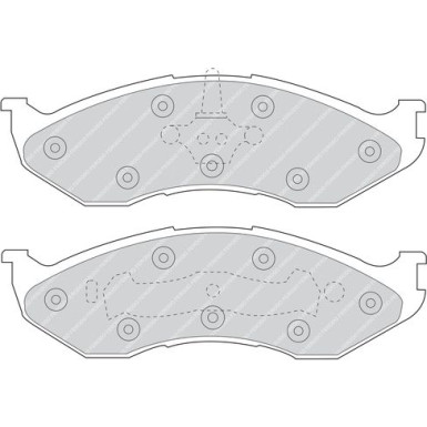 Ferodo | Bremsbelagsatz, Scheibenbremse | FDB929