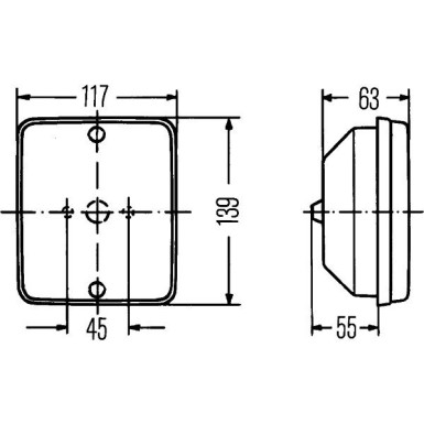 Hella | Rückfahrleuchte | 2ZR 003 236-051